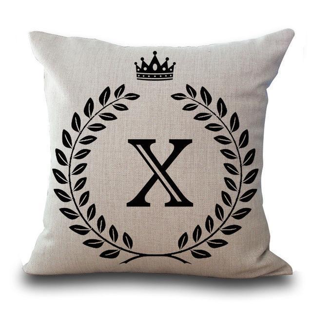 Personalized Alphabet Pillow Cover