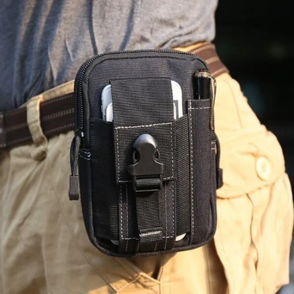 Men's Camouflage Tactical Leg Bag, Waterproof Motorcycle & Cycling Waist Pack