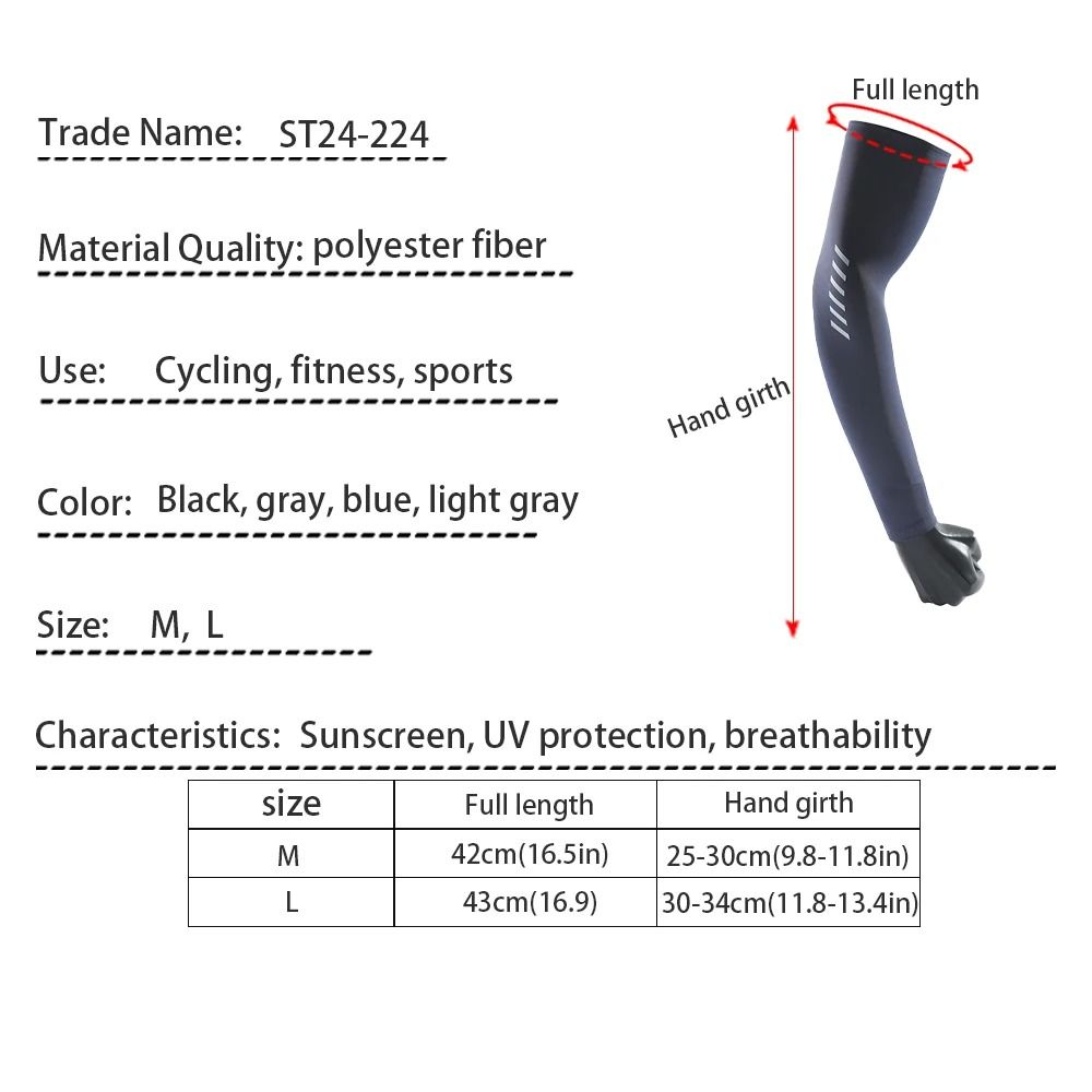 Pro Ice Silk Cooling Anti-UV Protective Arm Sleeves