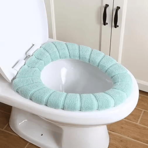 plush Toilet Seat Cover – Warm Soft Acrylic Toilet Mat Washable Bathroom Lid Cover