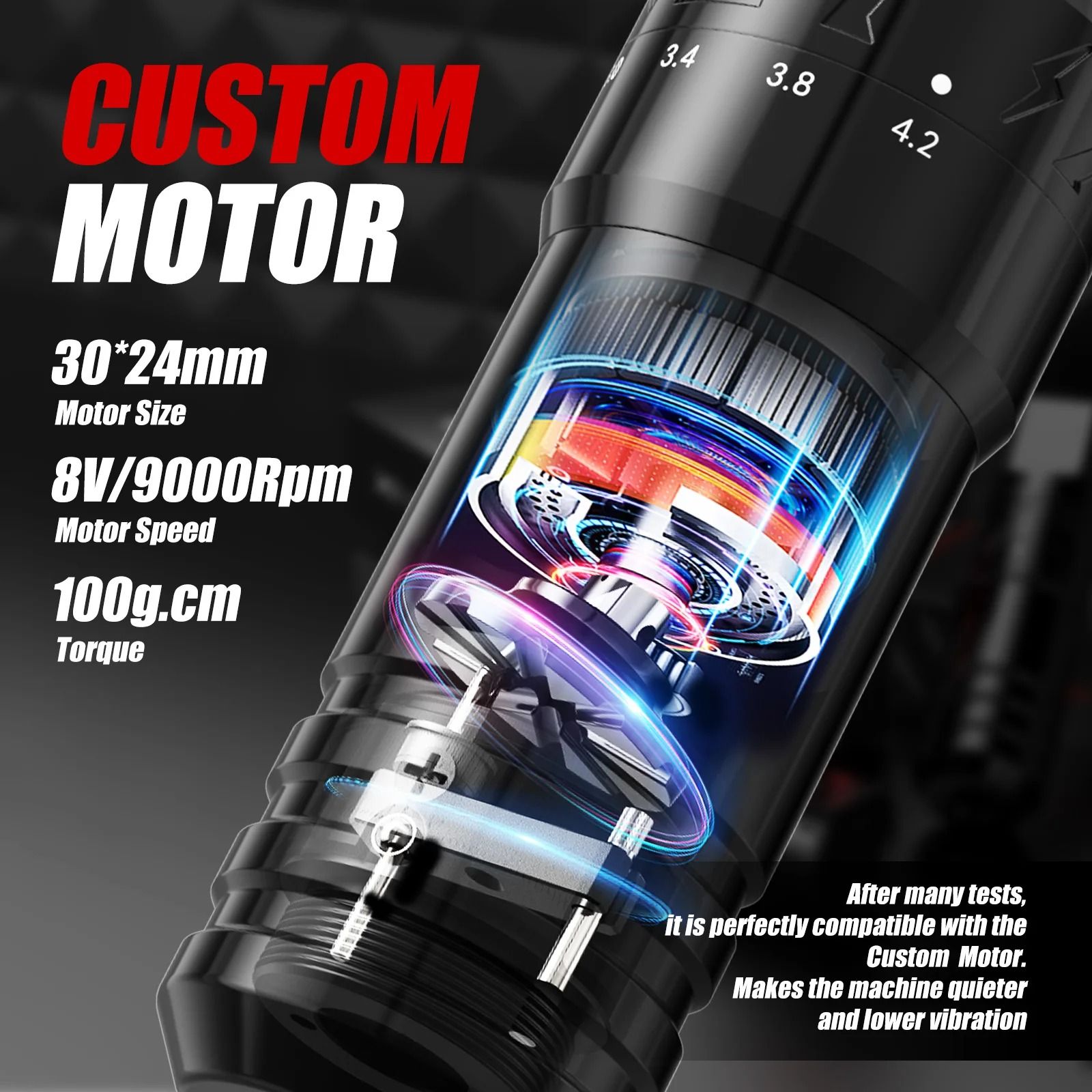 XNET T1 Wireless Tattoo Machine Pen Kit with Adjustable Stroke