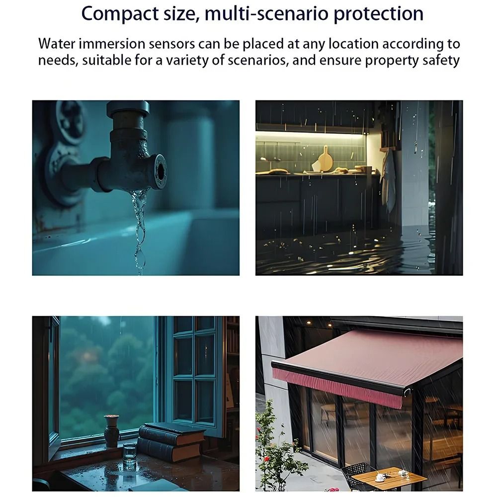 Wireless Zigbee Rain Sensor Outdoor Water Leak Detector Compatible with eWelink App