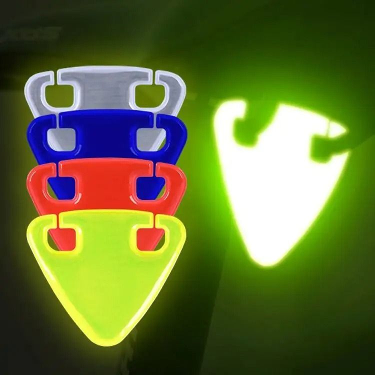 Bicycle Reflective Saddle Warning Card for Night Riding Safety