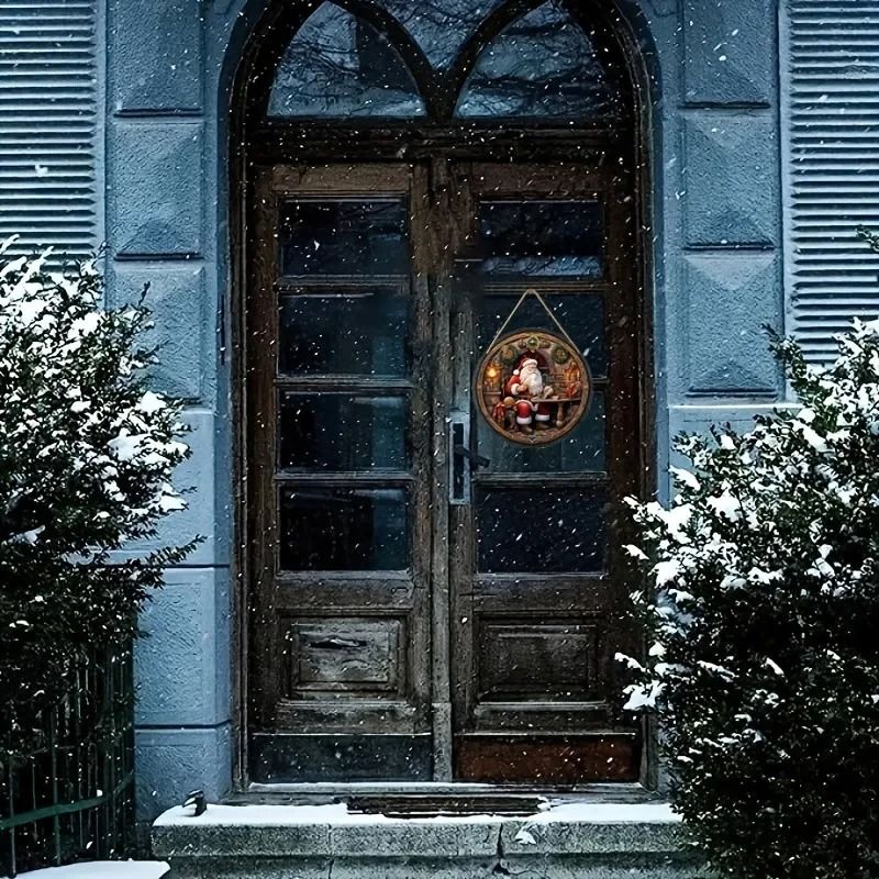 Christmas Welcome Hanging Wooden Sign
