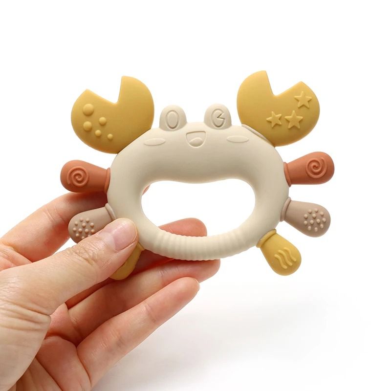 Crab-Shaped Kids Silicone Teether