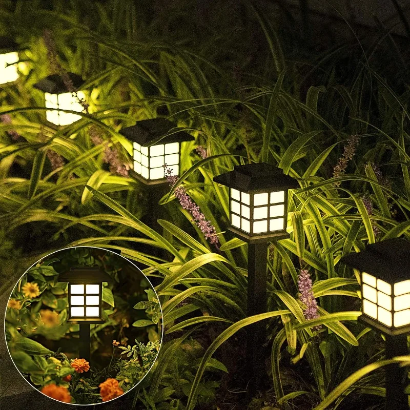 Solar Pathway Lights Waterproof Outdoor Landscape Lamps for Garden, Yard & Patio