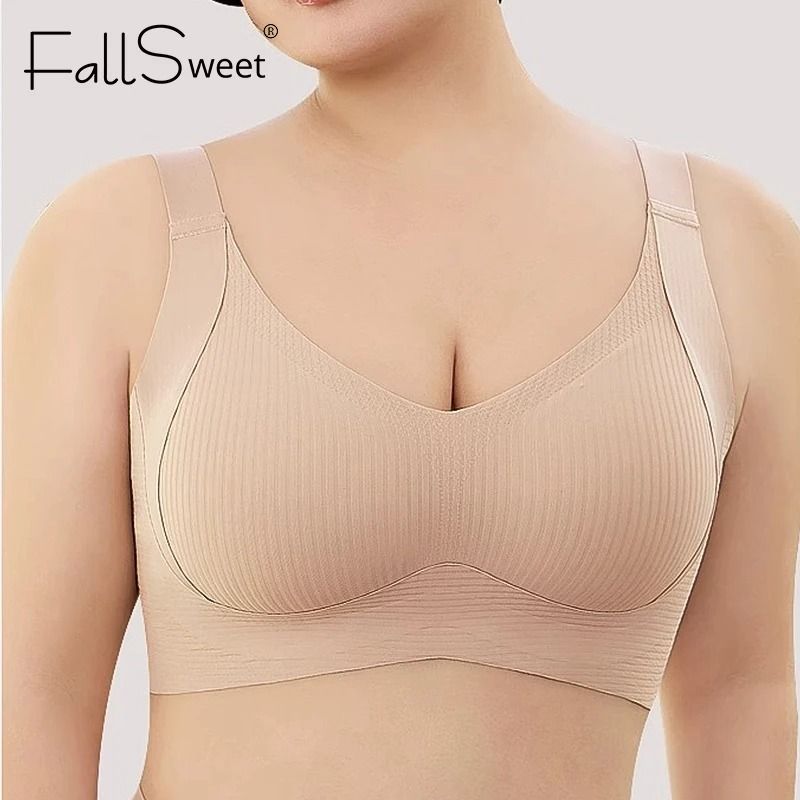 Wireless Seamless Push Up Bralette Set for Women Large Size