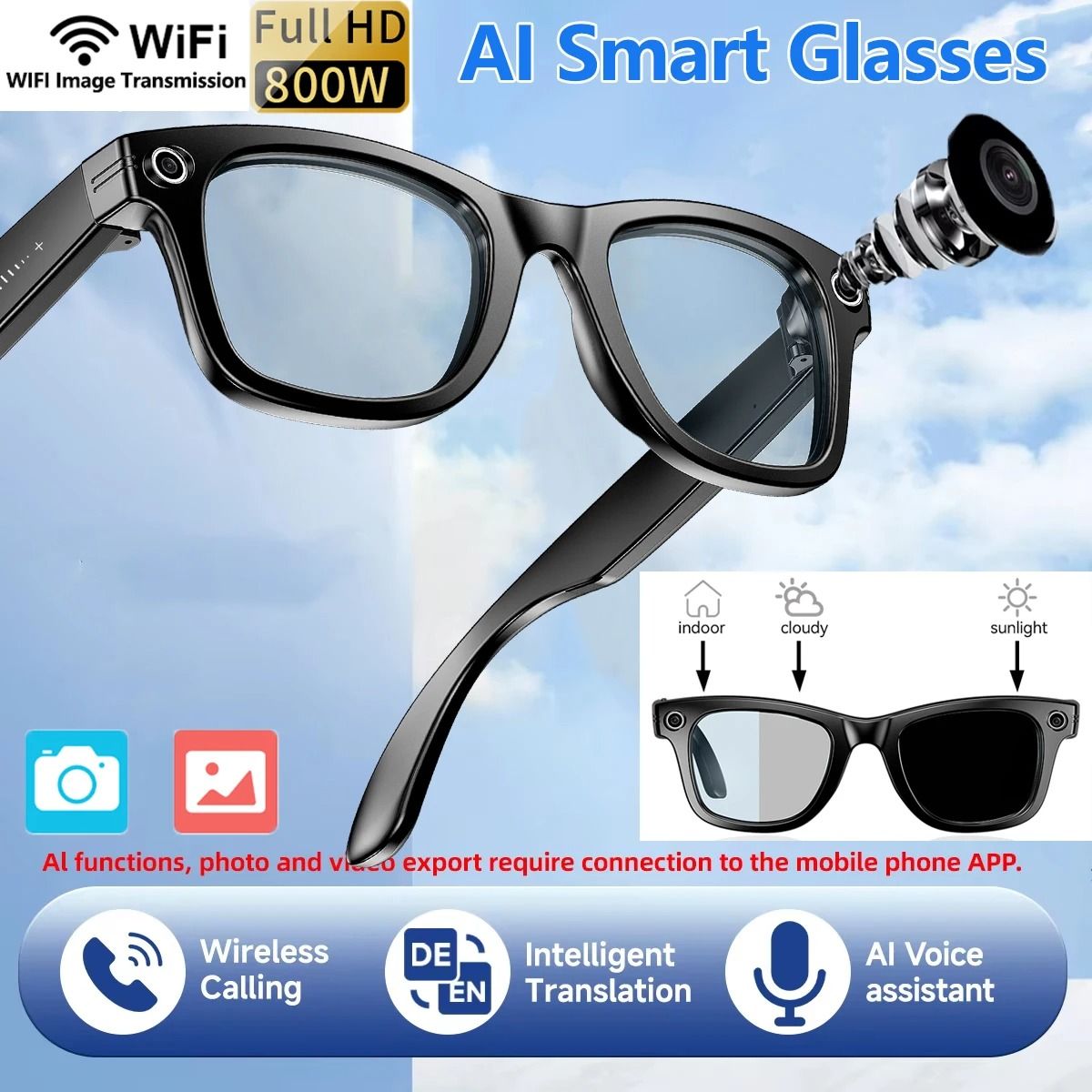 Next-Gen AI Multimedia Integration Smart Eyewear