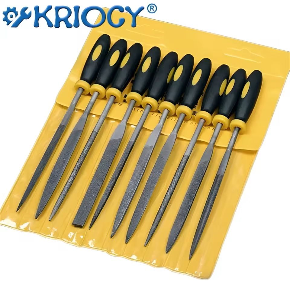 5 Piece Precision Steel File Set For Woodworking And Metal Shaping