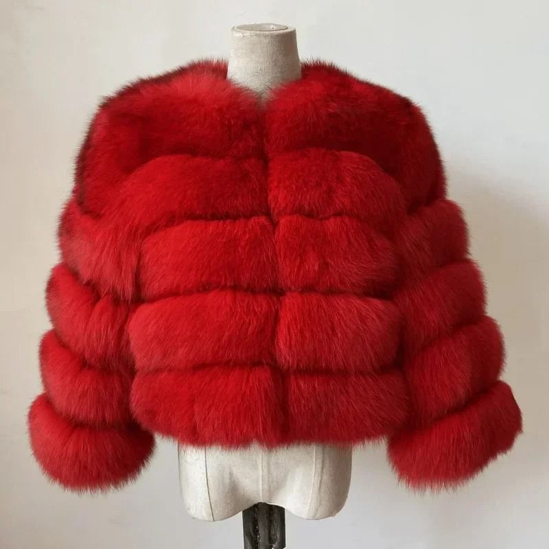 2024 Luxury Faux Raccoon Fur Coat | Premium Fluffy Winter Jacket & Thick Warm Furry Outerwear System
