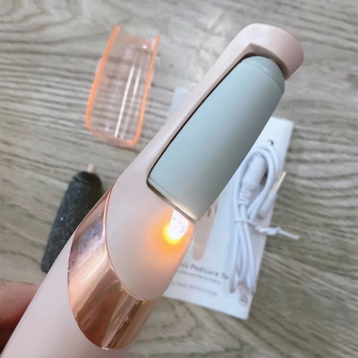 Electric Foot Grinder and Healing Tissue Remover Pink Pedicure Tool