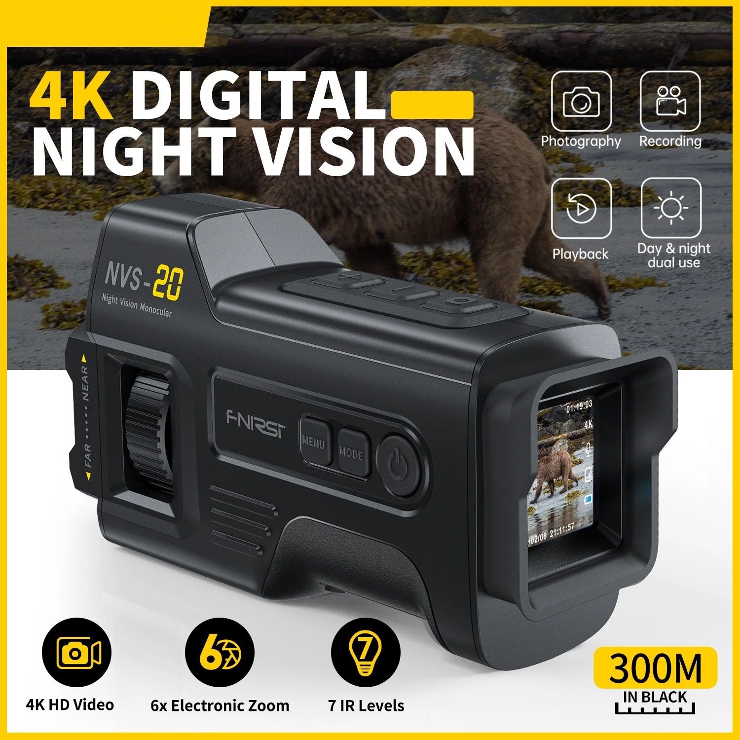 4K Infrared Night Vision Device NVS 20 and NVS 40