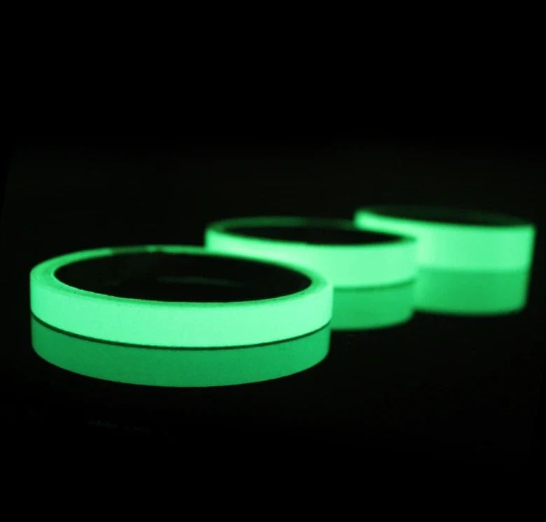 Glow-in-the-Dark Luminous Tape Self-Adhesive Fluorescent Wall Stickers, Rolls for Safety & Decoration