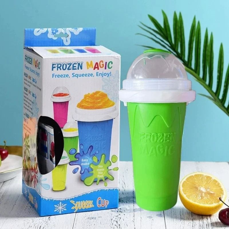 300ML Instant Quick-Frozen Slushy Maker – DIY Summer Squeeze Smoothie Cup