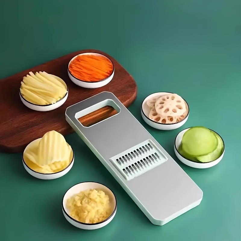 Multifunctional Vegetable Slicer and Grater Set Interchangeable Blades Manual Kitchen Tool