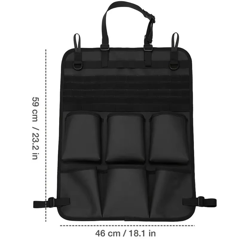 TactiVault Seat-Back Organizer Bag – Multifunction Camo Hanging Storage for Car Interior