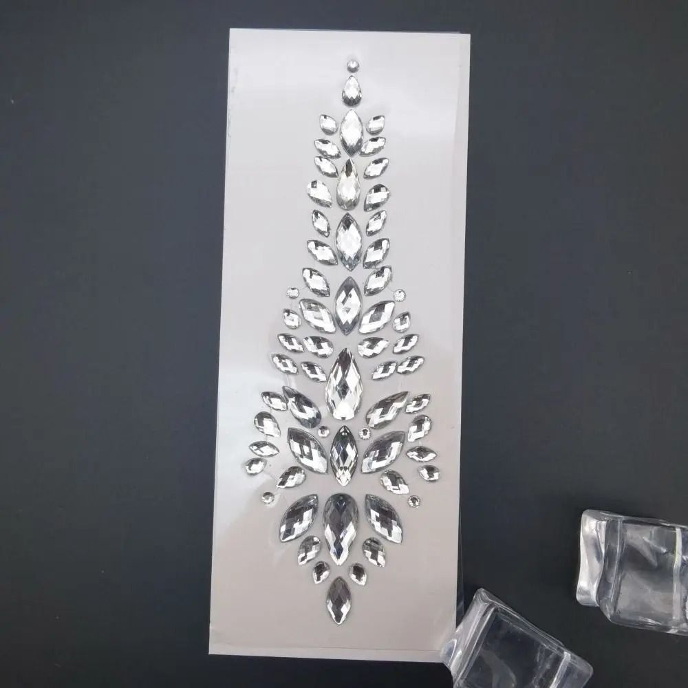 CrystalVibe Festival Face Gem Stickers 3D Rhinestone Face Jewels EDM Forehead and Body Gems