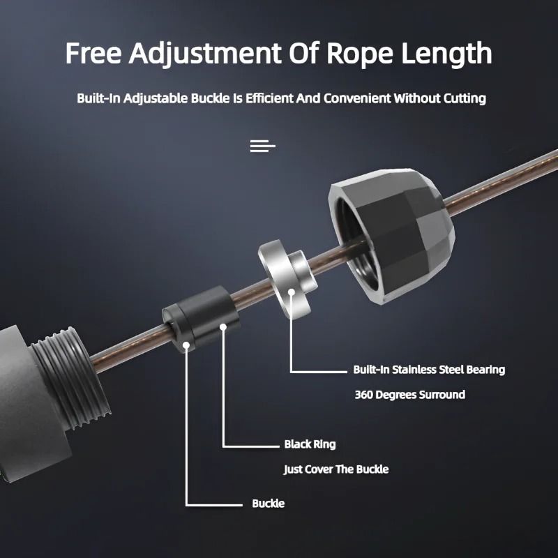 Jump Rope Steel Wire Skipping Exercise Adjustable Fitness Training Rope