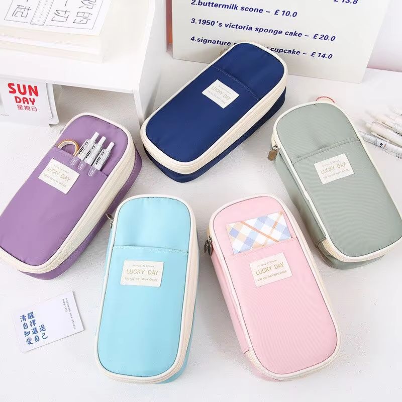 Big Capacity Pencil Pen Case Large Storage Bag Organizer for School and Office