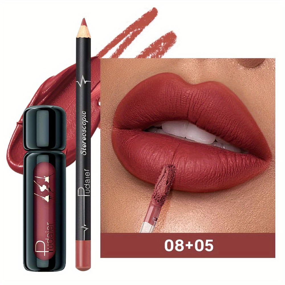 Waterproof Lip Liner Set Long Lasting Smudge Proof Matte Lip Pencil Collection