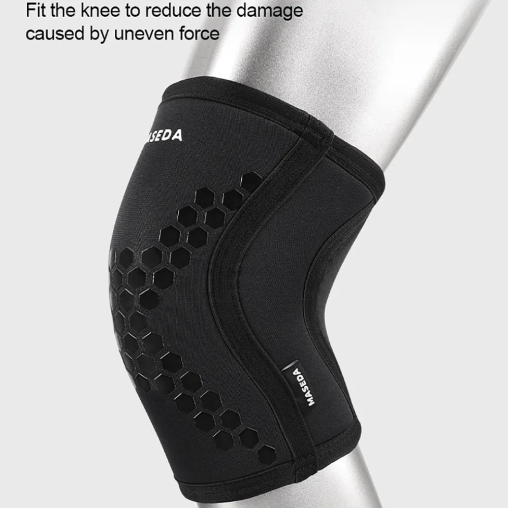 Pressurized Knee Pads for Weightlifting & Squatting Honeycomb Neoprene Padded Support