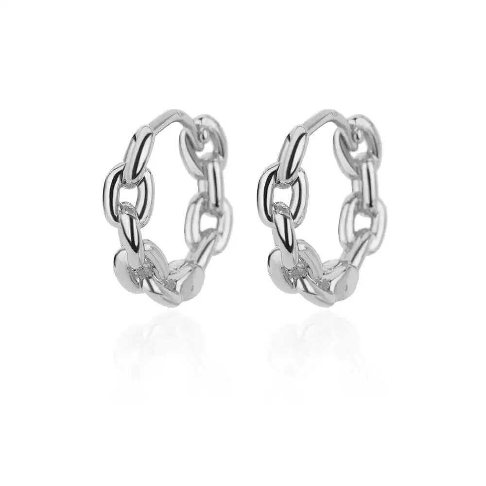 2024 Trending Luxury Stainless Steel Zircon Hoop Earrings for Women: Geometric Polygon Design, Ideal Wedding Gift