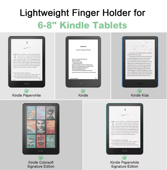 Secure Hand Strap for Kindle and Tablets Lightweight Grip Holder
