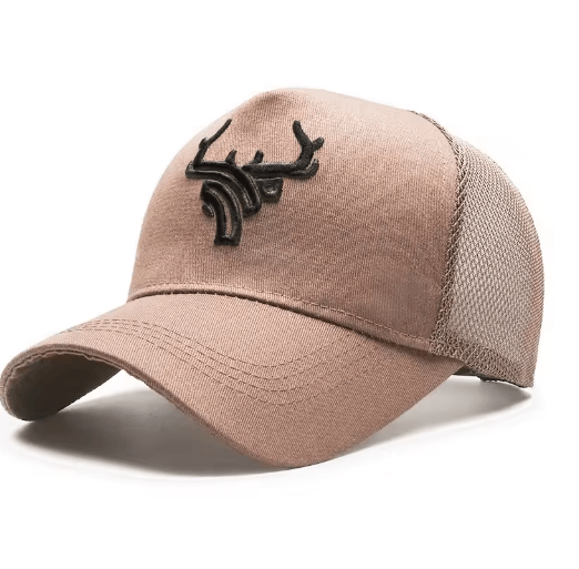 Mens Bull Embroidered Baseball Cap Breathable Summer Sun Protection Hat