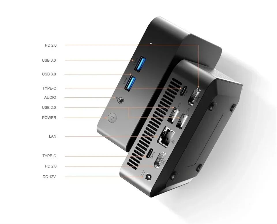 Intel i9 Windows 11 Pro Mini PC – 12GB RAM 512GB SSD WiFi 6 Compact Desktop Computer