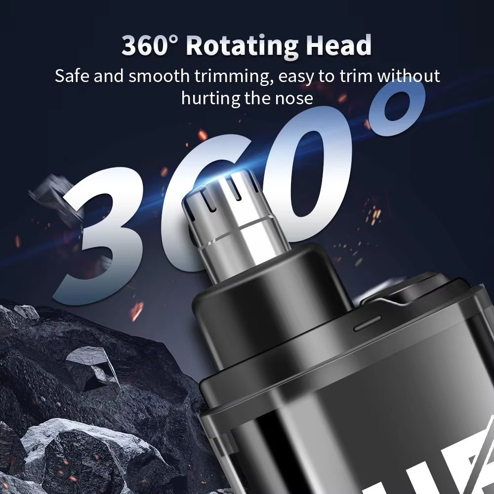 HIENA Rechargeable Electric Nose Ear Hair Trimmer with Wet and Dry Mini Pocket Clipper