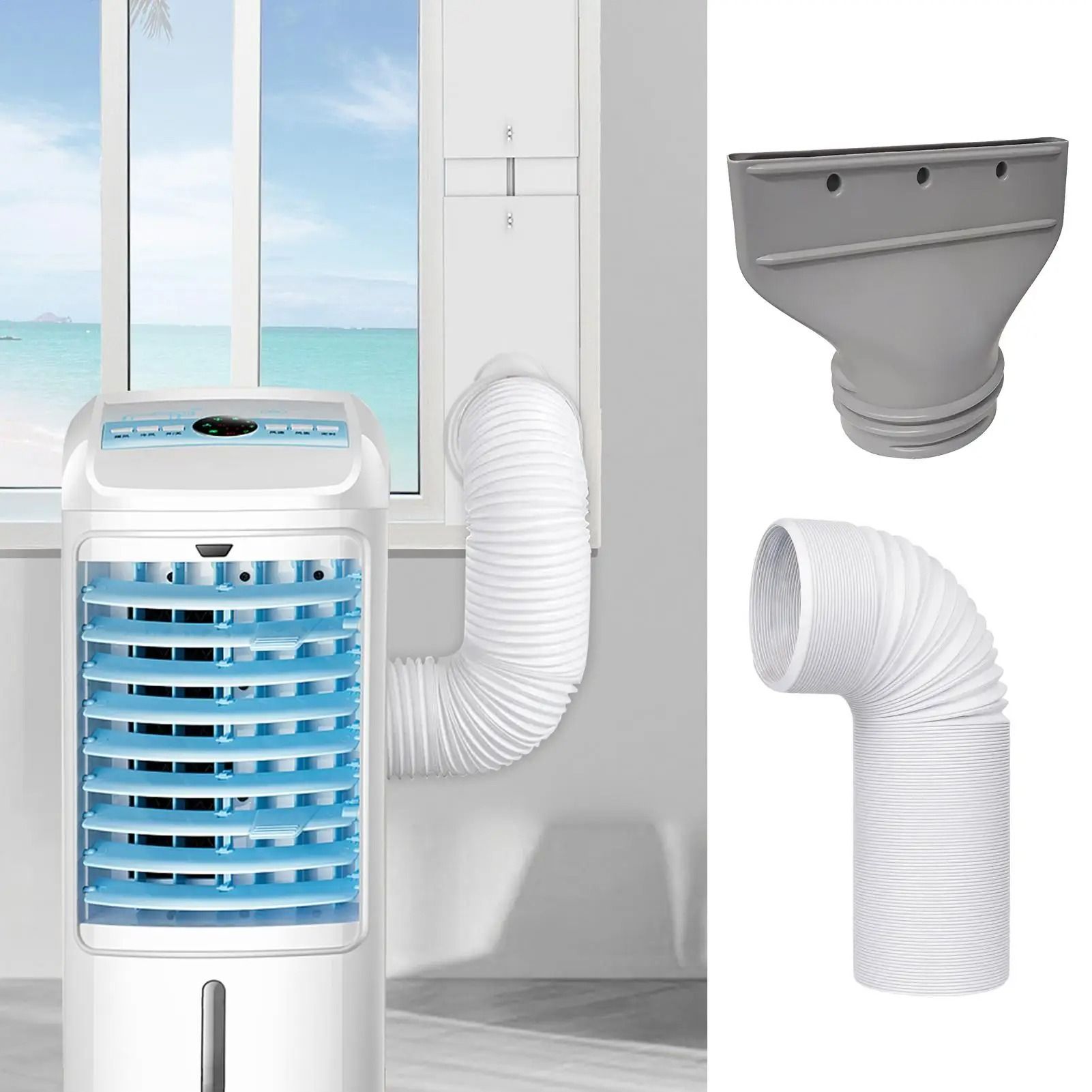 Portable Air Conditioner Exhaust Hose Coupler