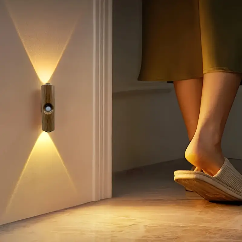 Rechargeable LED Wall Lamp, Motion Sensor LED Smart Light, Bedside Night Light for Living Room Bedrooms Hallway