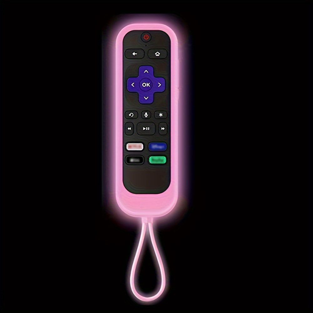 TV Remote Control Cover, Luminous Silicone Remote Control Protective Case With Rope