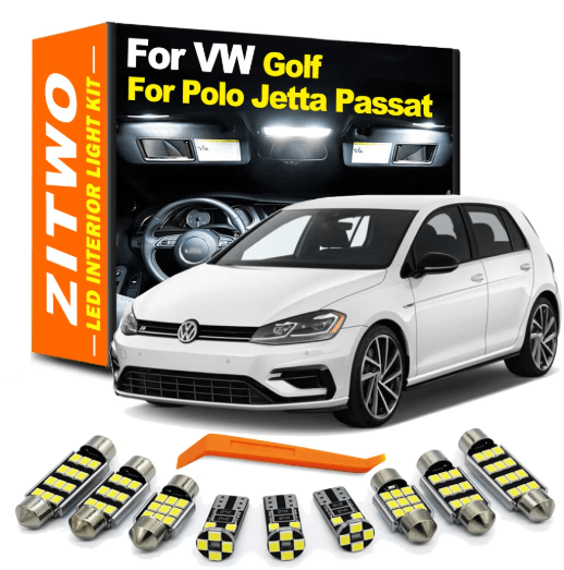 ZITWO No Error LED Interior Light Kit for VW Volkswagen Plug and Play Cabin