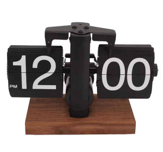 TimeFlip Aesthetic Digital Down Clock with Large Display & Auto Time Adjustment