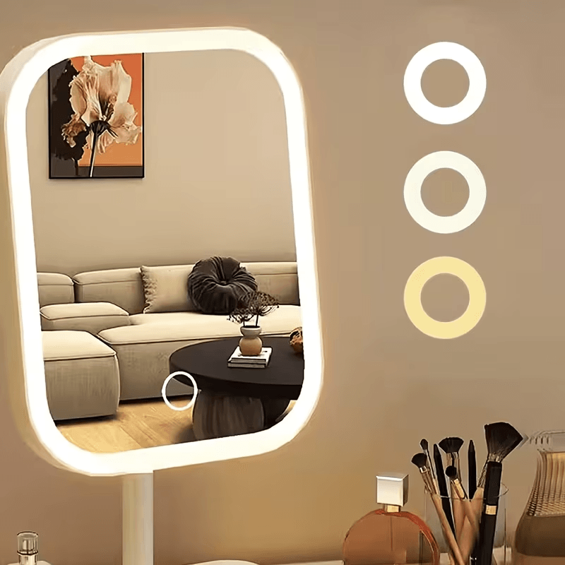 LED Makeup Mirror with 3 Adjustable Lights, Perfect Vanity Mirror for Flawless Makeup