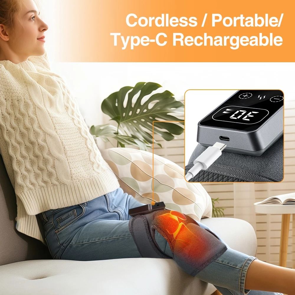 3 in 1 Electric Heat and Vibration Joint Massager
