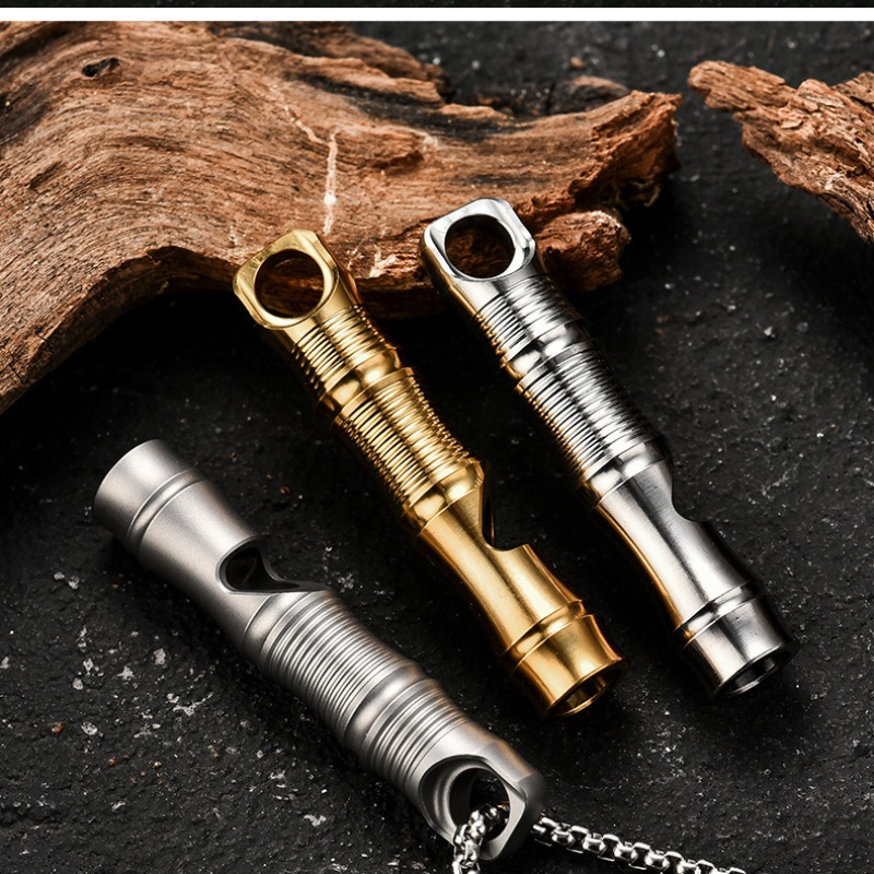 Titanium Survival Whistle Ultra Loud Emergency Whistle for Outdoor Safety