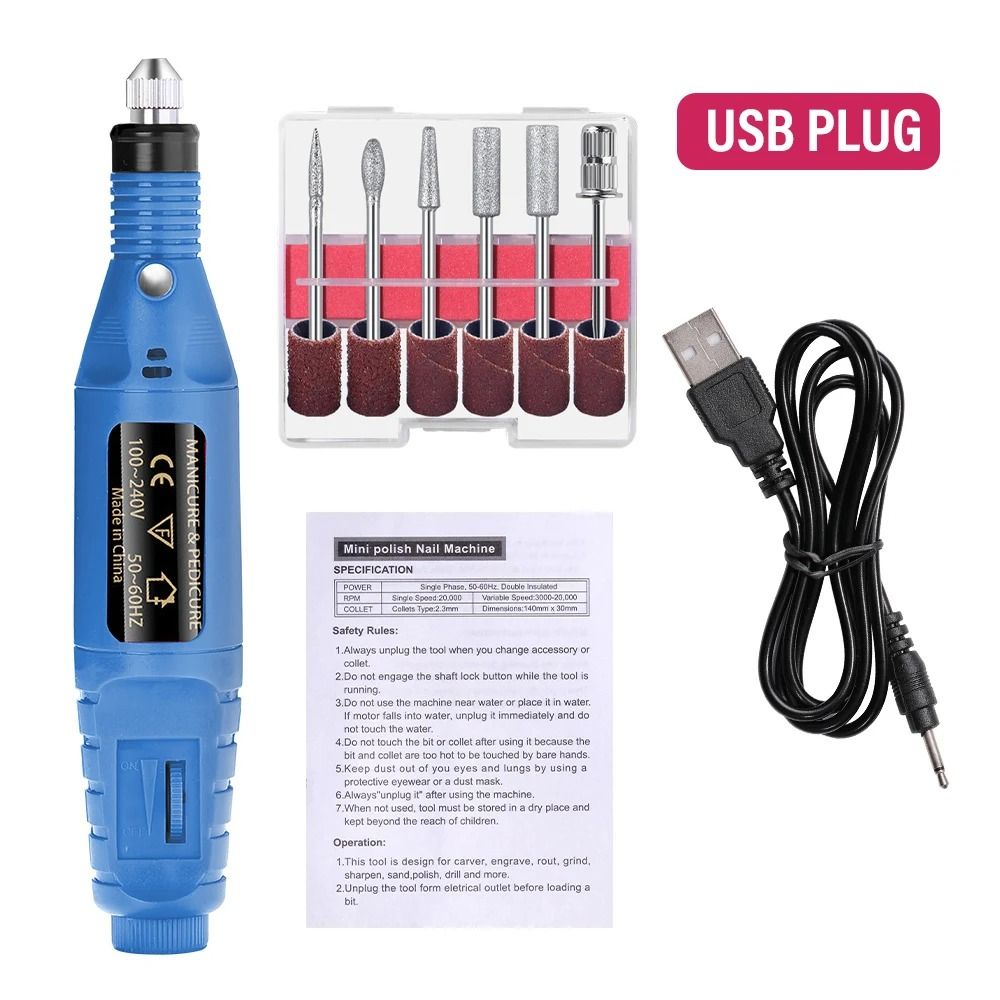 Electric Nail Drill and Sander Set