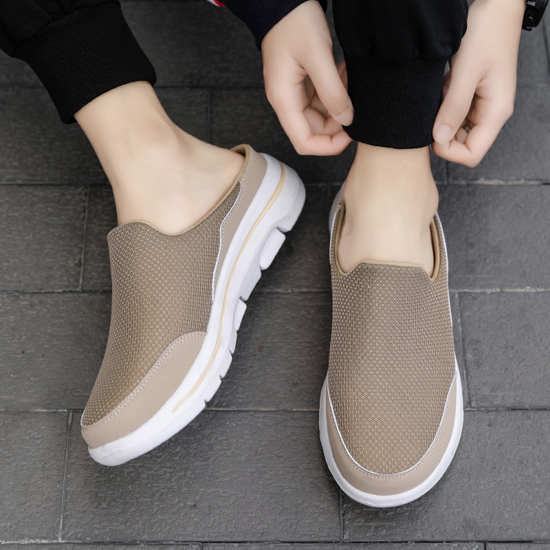 Men Slippers Summer Breathable, Indoor Home Slippers, Fashion Couple Slides, Thick Sole Walking Shoes, Casual Chanclas