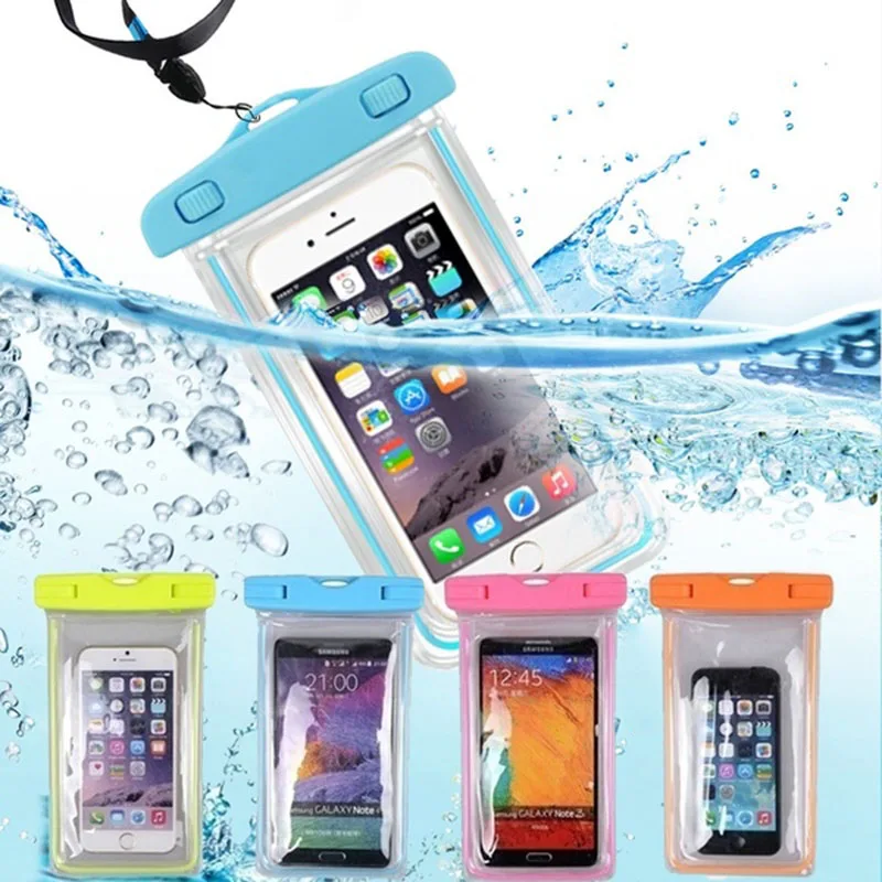 Universal Waterproof Phone Pouch Dry Bag for Swimming Diving and Beach Use