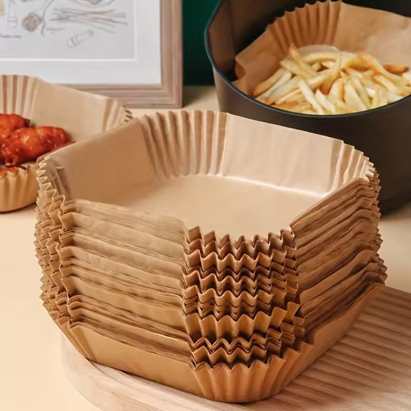 Square Air Fryer Disposable Paper Liners