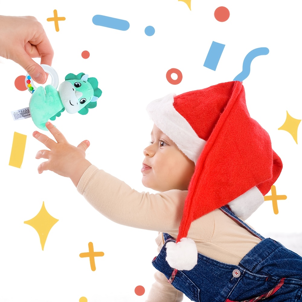 Cute Stuffed Animal Toys with Sound, Youngsters Soft Rattles Shaker, Youngsters Developmental Hand Grip Toys