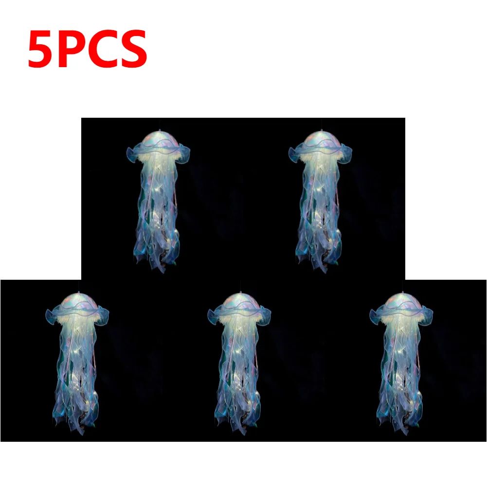 DIY Jellyfish Hanging LED Ceiling Lamp