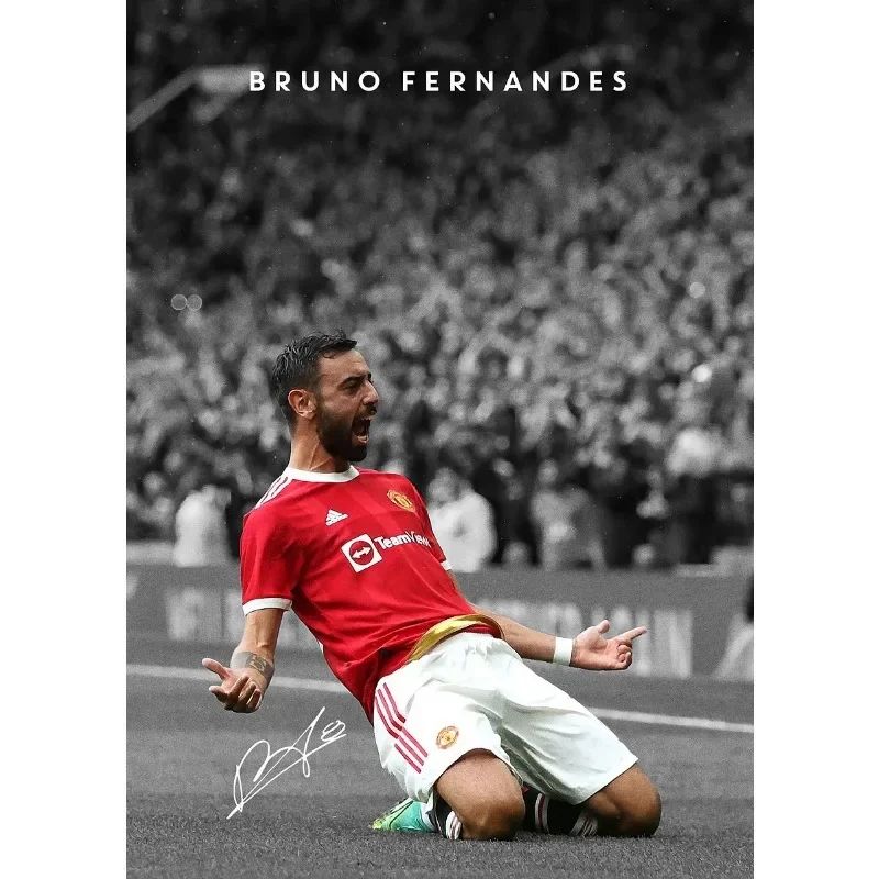 Modern Soccer Player Canvas Wall Art Football Poster Print