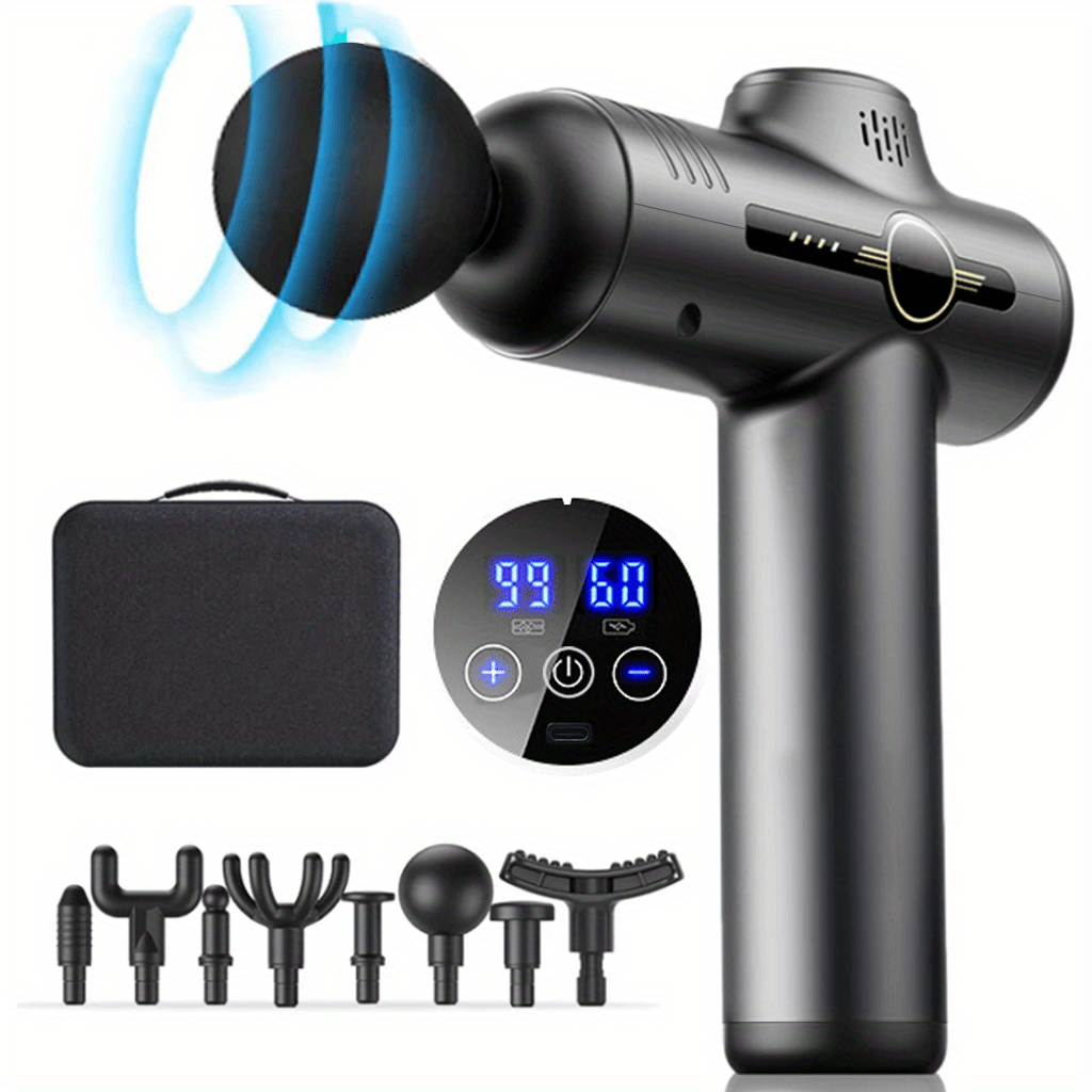 Neck Massager, Body Massage Gun, Deep Muscle Relax, Electric Fitness Equipment, Noise Reduction, Male Female