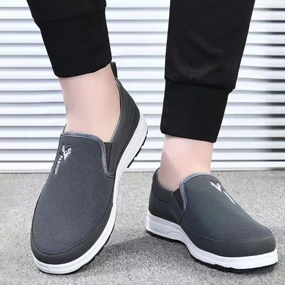 Men Slip On Penny Boat Shoes Breathable Orthopedic Walking Sneakers
