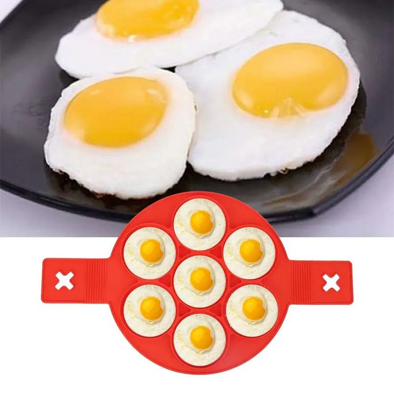 Silicone Pancake Egg Ring Mold – Nonstick Fried Egg & Omelet Cooking Rings