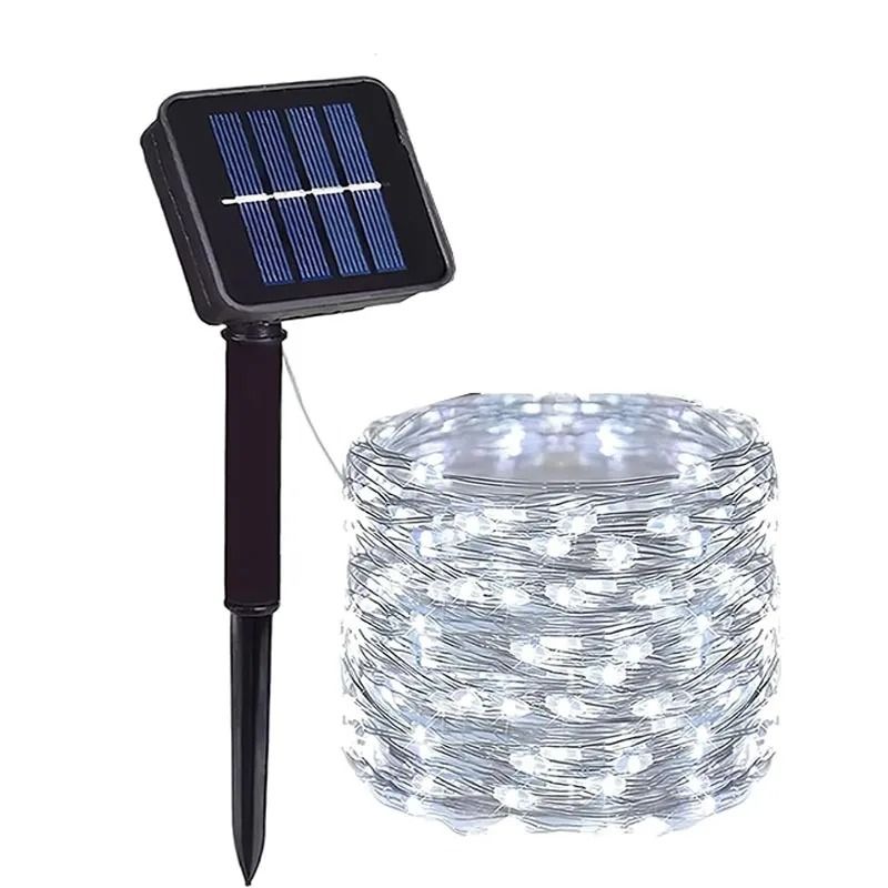 Solar Fairy String Lights with 8 Modes – Waterproof Copper Wire Garden Lights