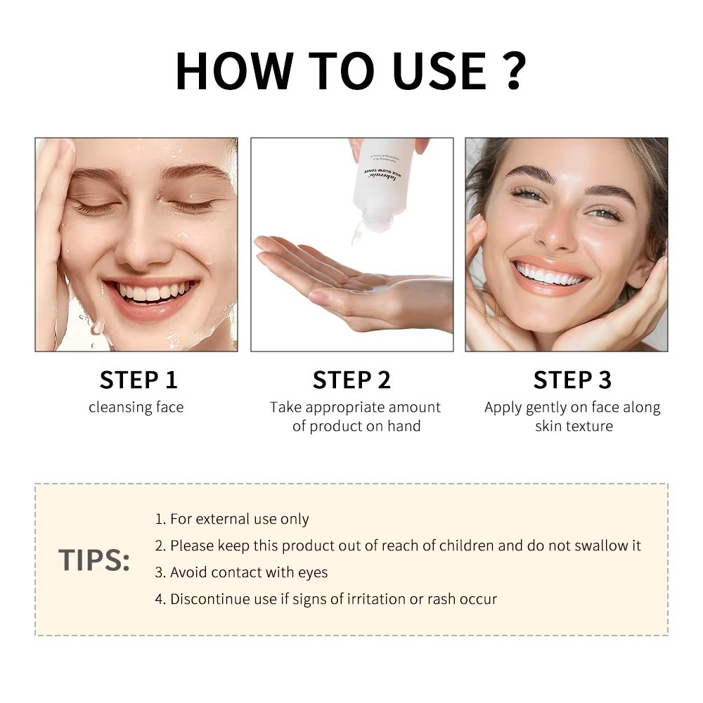 Milk Glow Brightening Toner – Hydrating Skincare to Relieve Dry, Tired Skin